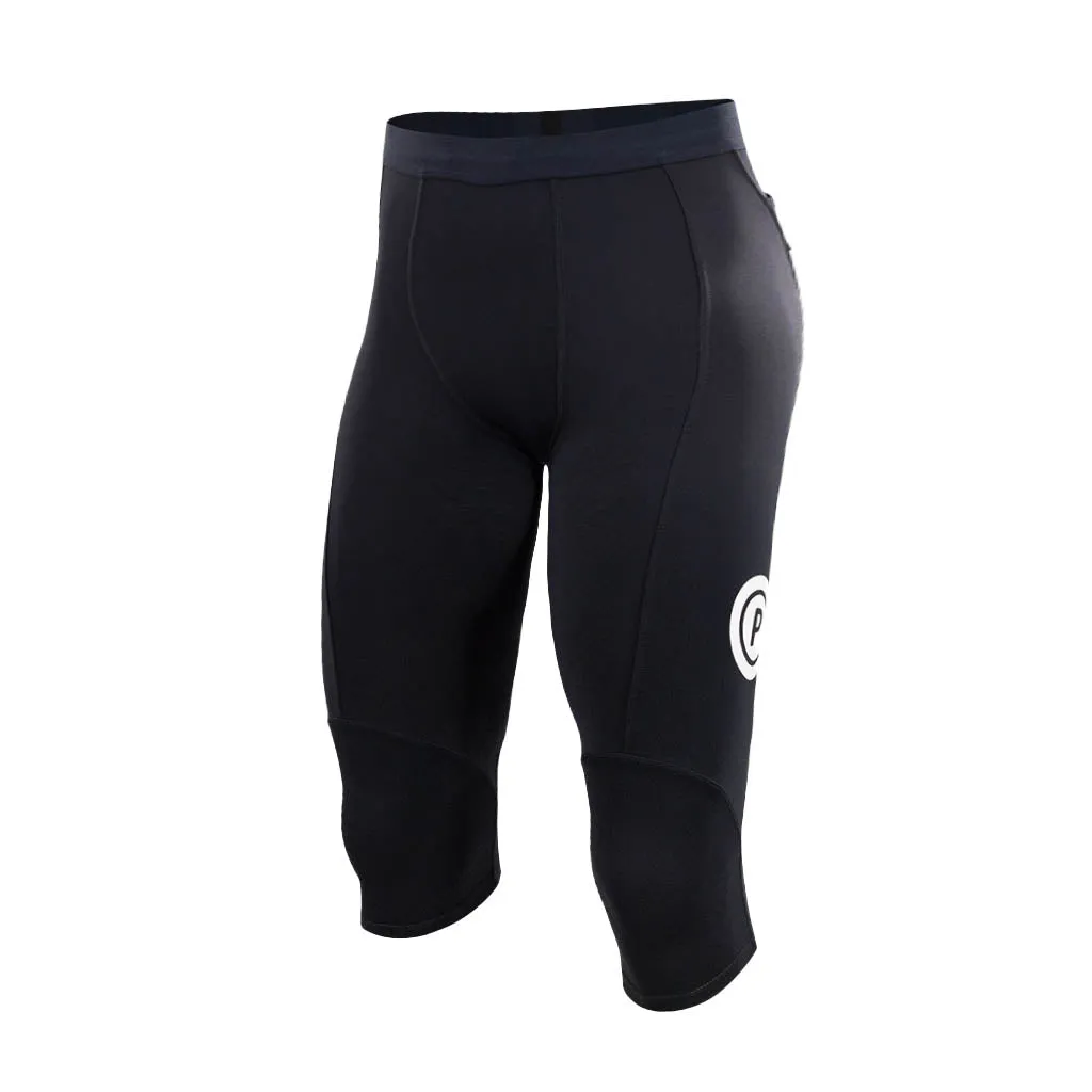 Men PRO v2 Mid Length Running Tights for Training & Racing (Carbon)