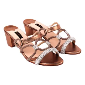 Norah Block Heels - Copper