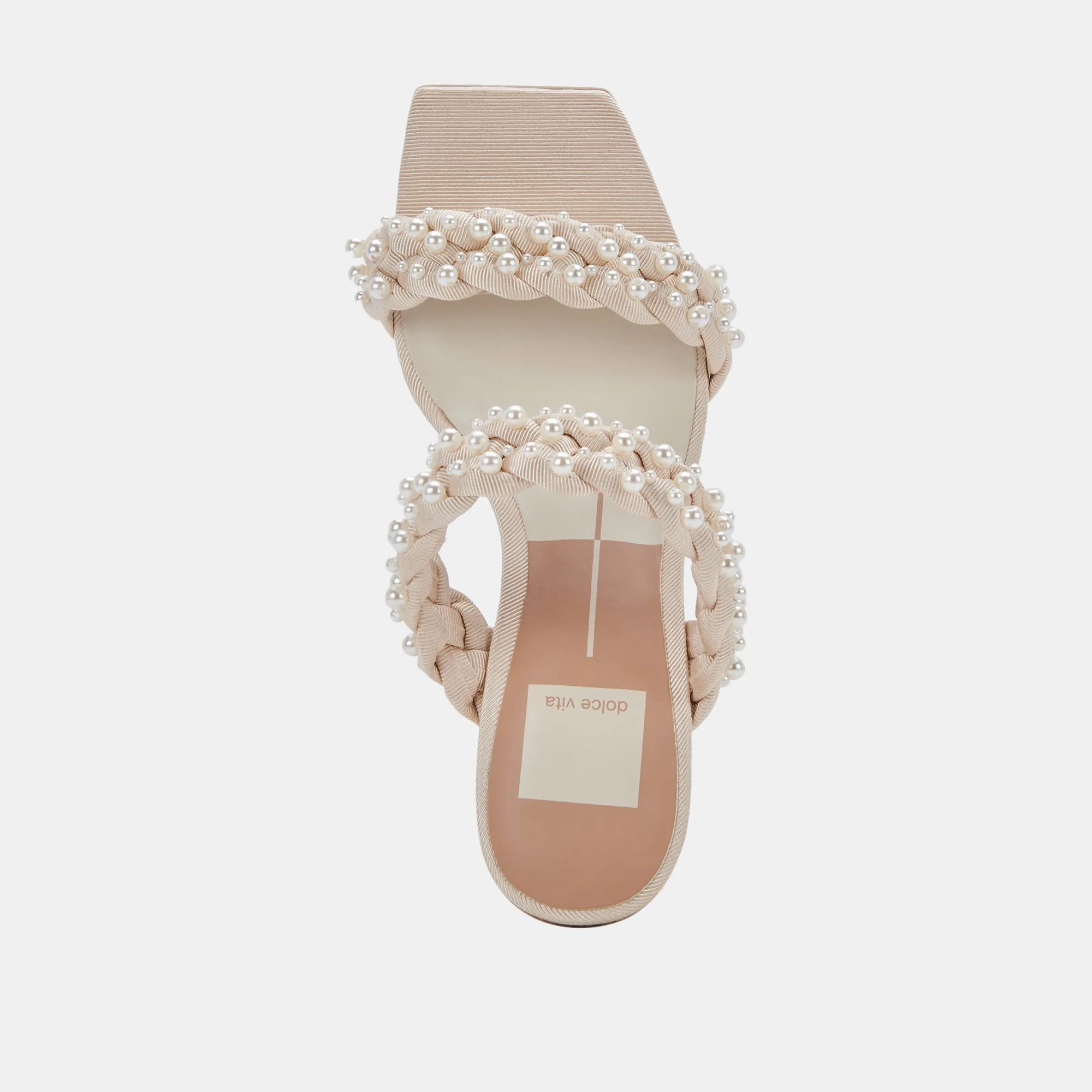 PAILY PEARL HEELS VANILLA PEARLS