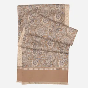 Pasquino - Reversible Silk Scarf - Sand