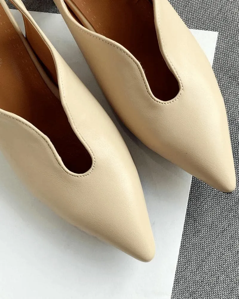 Pointed Toe Adjusting Buckle Heels