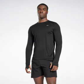 Reebok Apparel Men Running Long-Sleeve Top Black