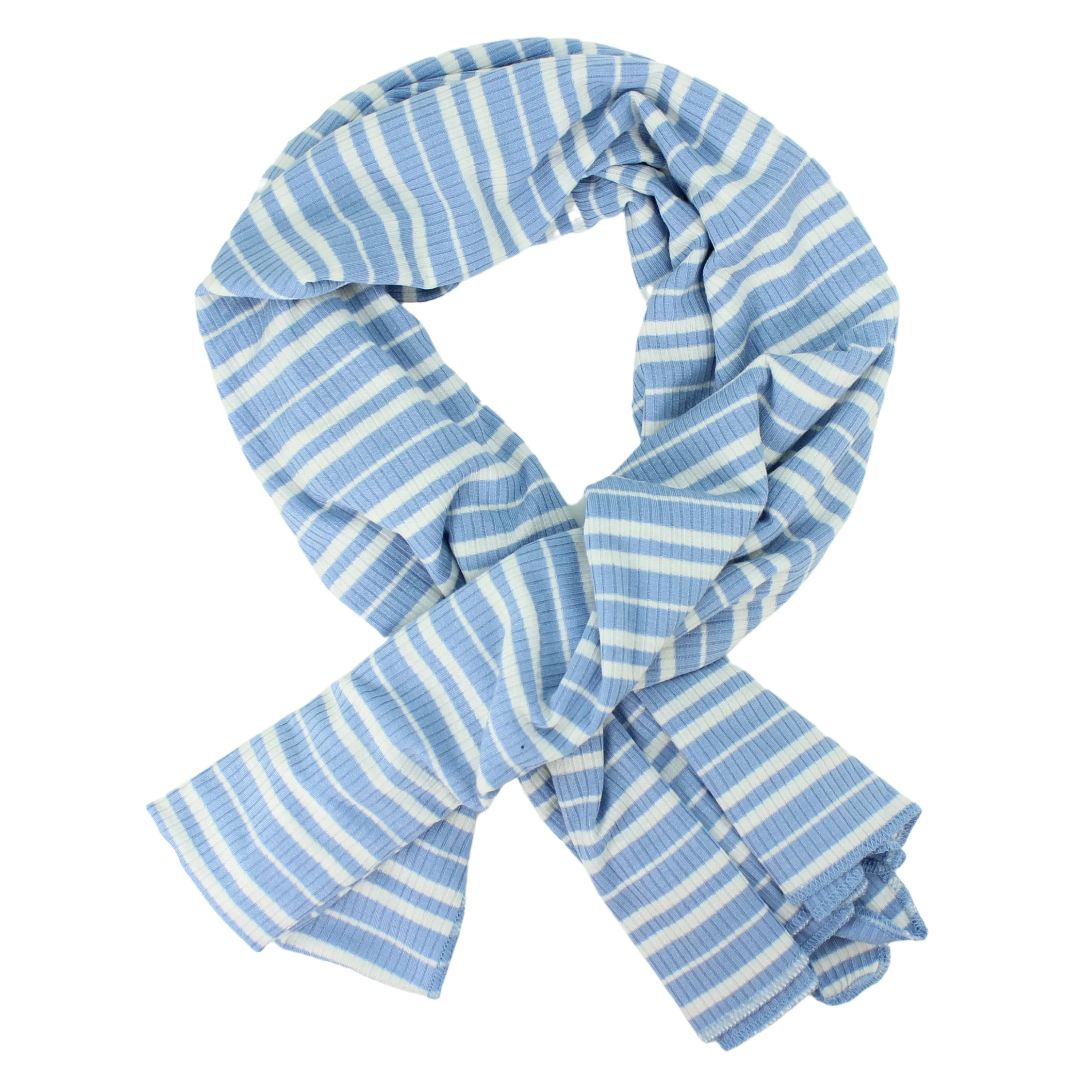 Rib Stripe Oblong Scarf