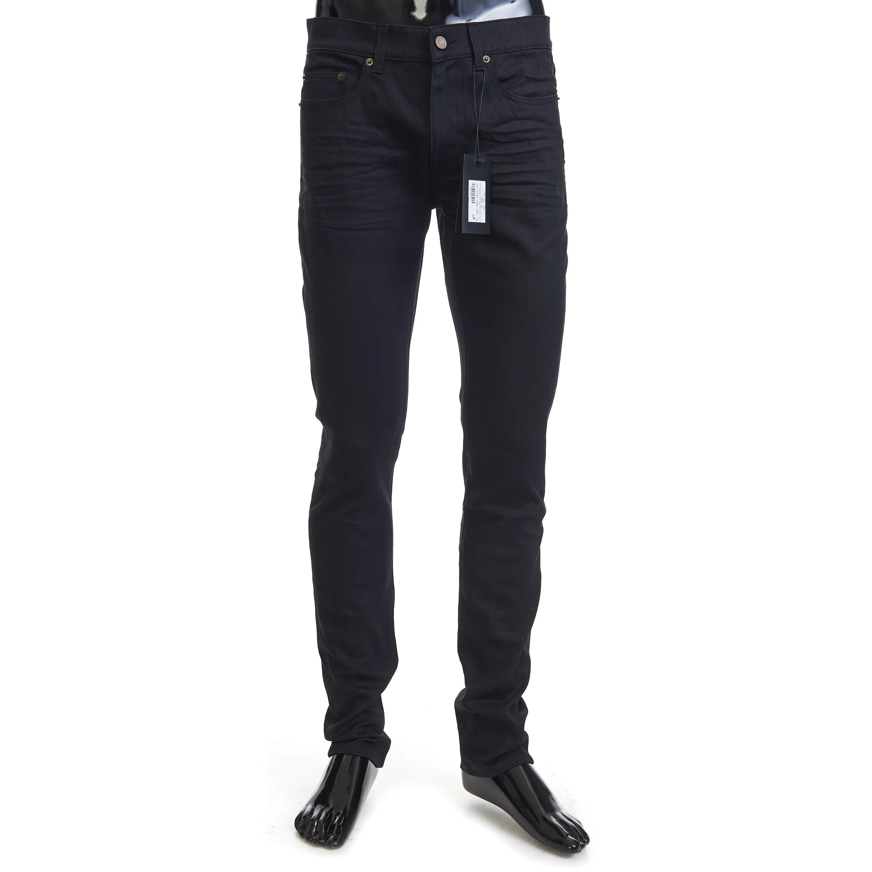 Skinny Jeans In Used Black Denim