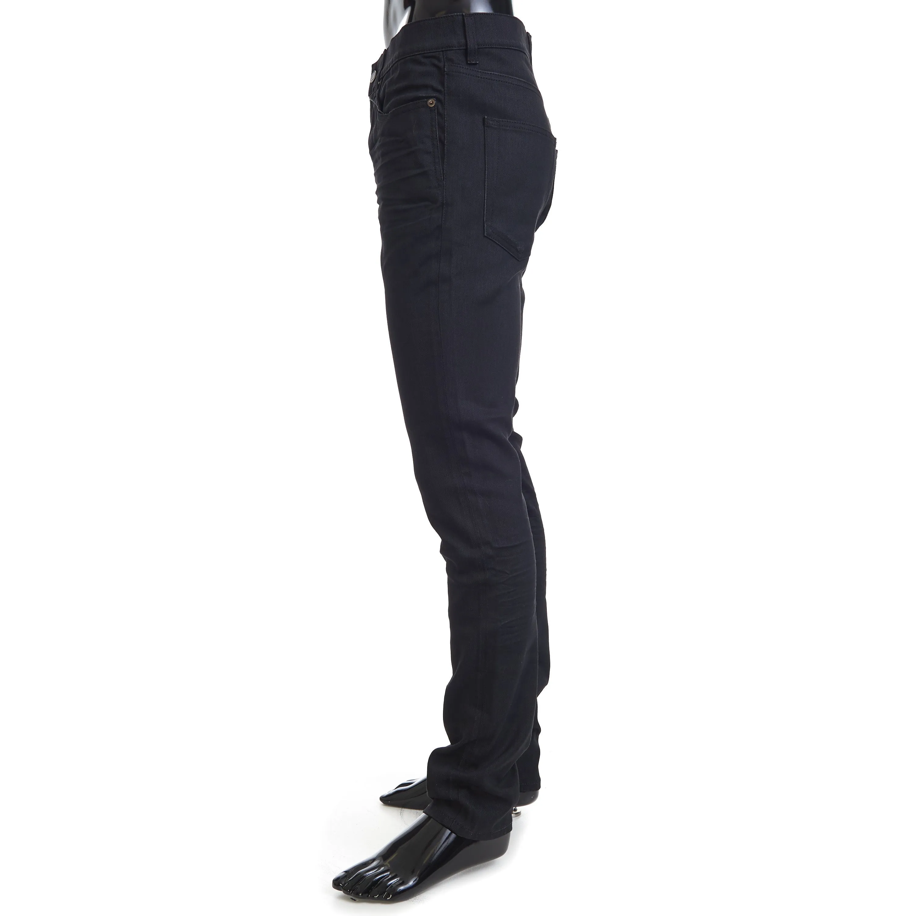 Skinny Jeans In Used Black Denim