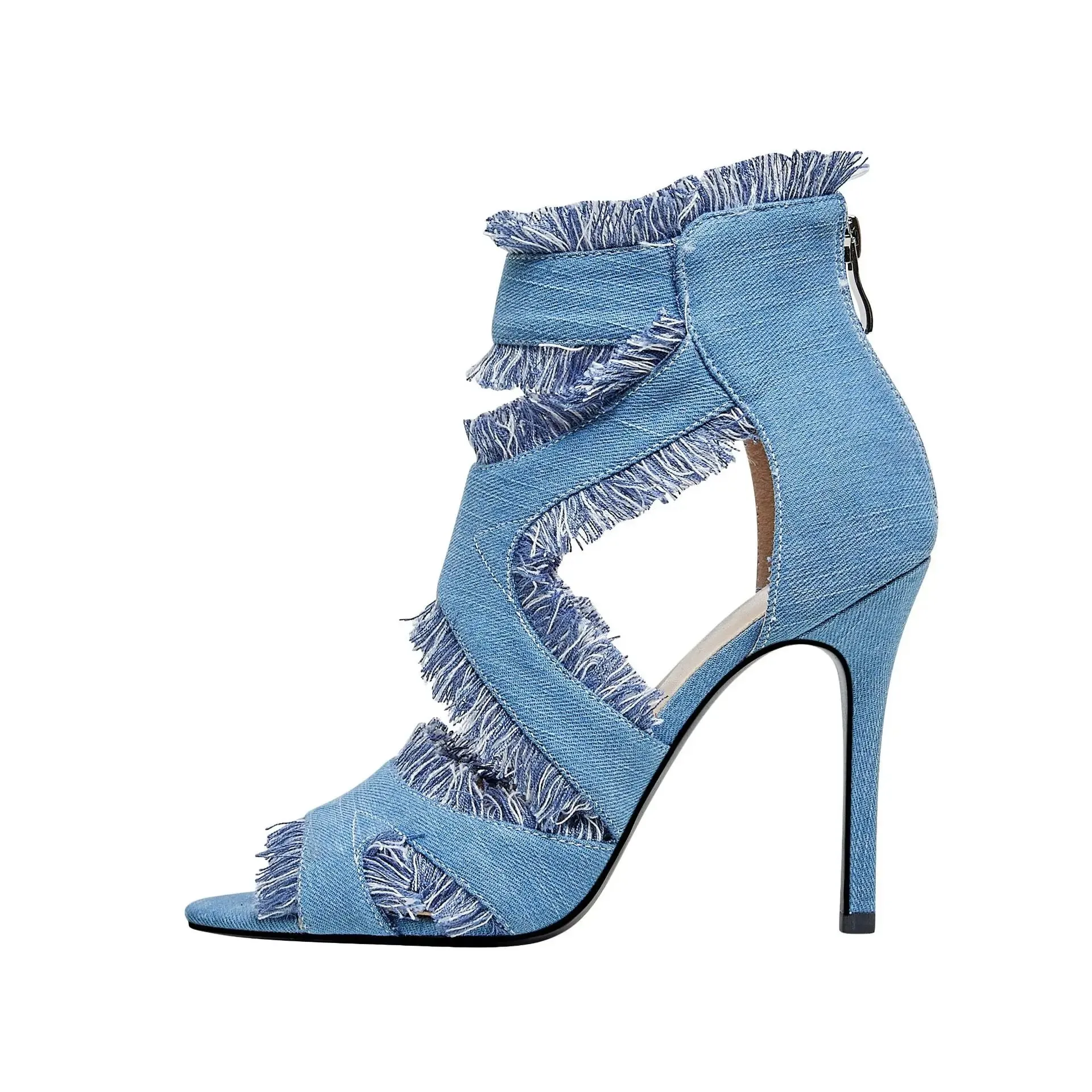 Spring Harbor Denim High Heels