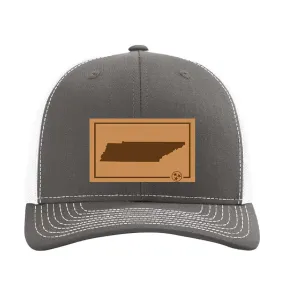 Tennessee Outline Trucker in Charcoal and White