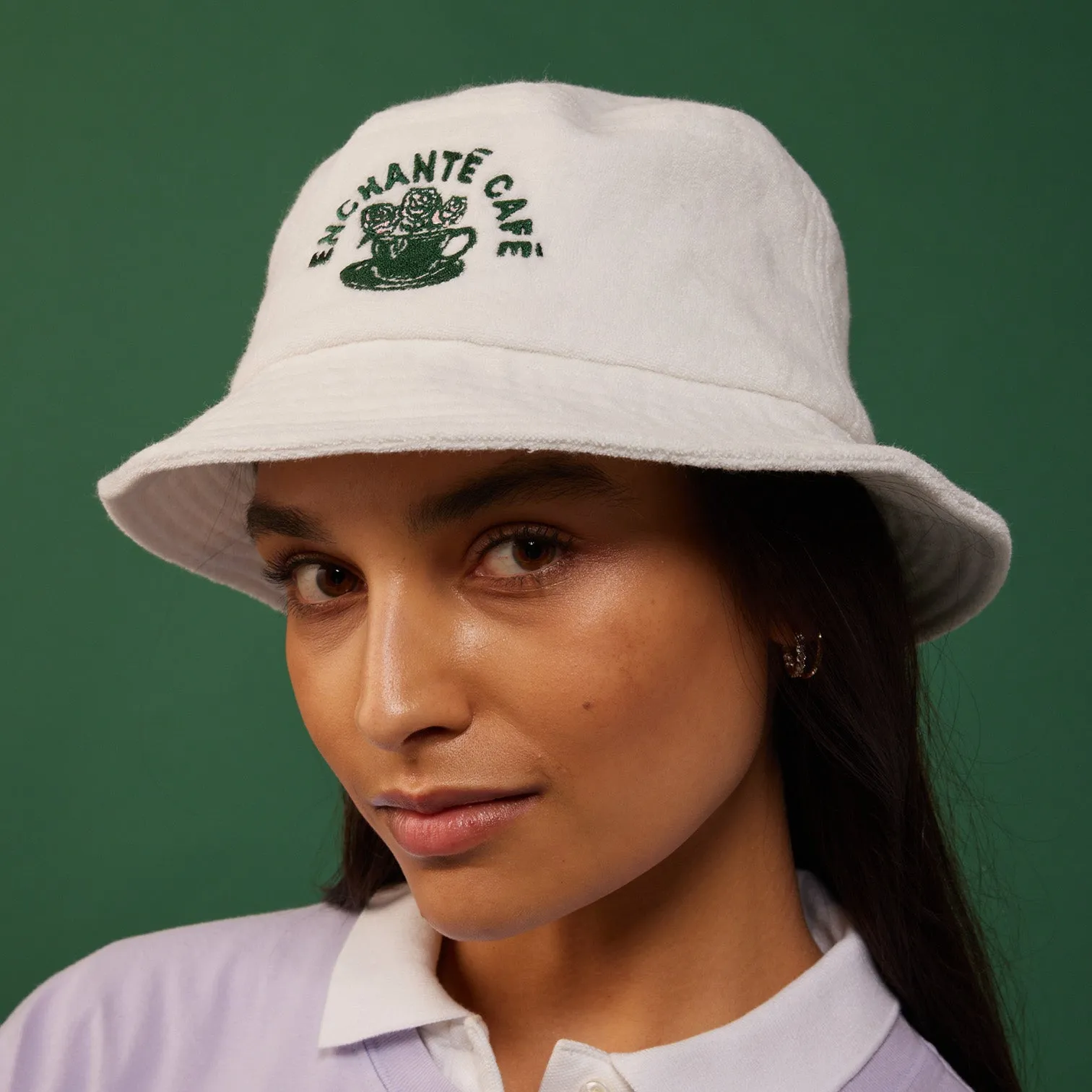 Terry Bucket Hat | White