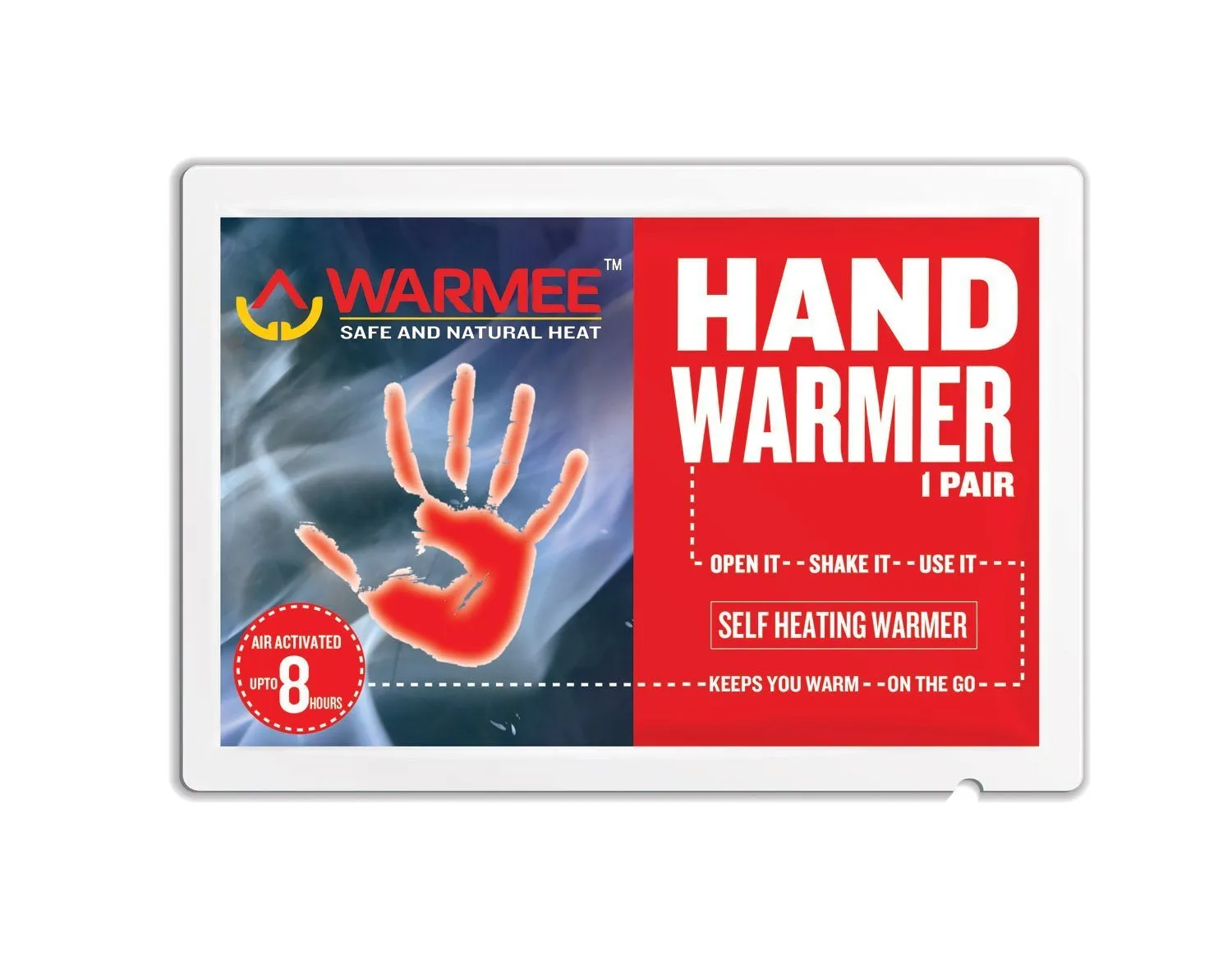 Warmee Body & Hand Warmers Heat Pouch (Pack of 10 Body 6 Hand)