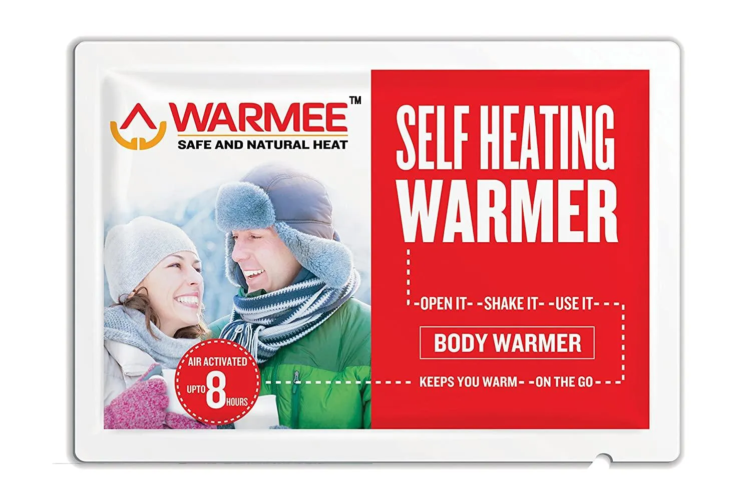 Warmee Body & Hand Warmers Heat Pouch (Pack of 10 Body 6 Hand)