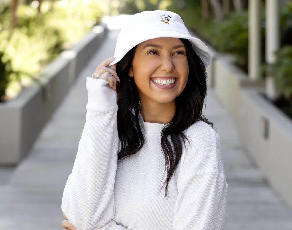 White Donald Duck Bucket Hat