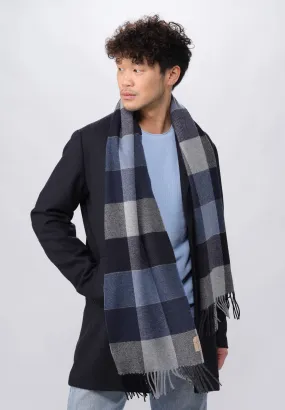 Window Pane Cashmere Woven Scarf